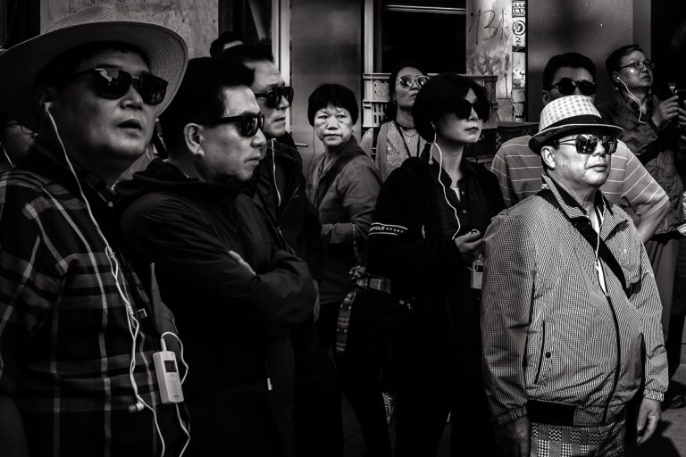 GROUP OF ASIAN TOURISTS